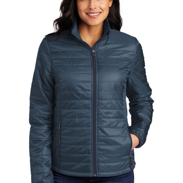 Ladies Packable Puffy Jacket Thumbnail